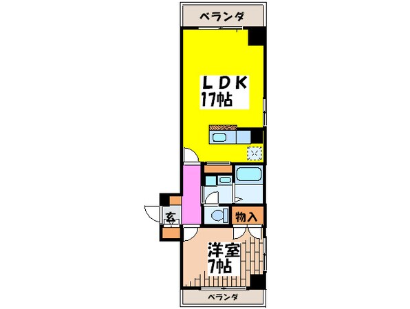 アレックスビルの物件間取画像